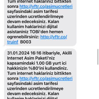 Vodafone Fatura Hatası Giderilsin Lütfen