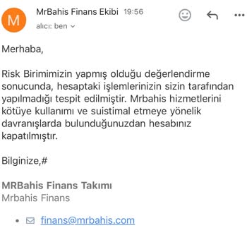 Mrbahis Hesabımı Durduk Yere Kapattı!