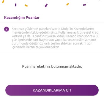 Yapı Kredi Vadaa Şans Puanları Yüklemiyor