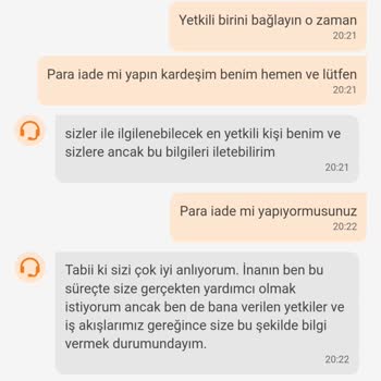 Trendyol Yemek Para İadesi Yapmadı