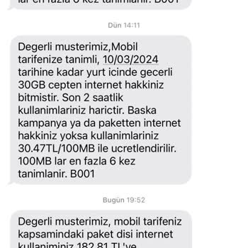 Türk Telekom Haberim Yokken İnternet Paketi Tanımlamış!
