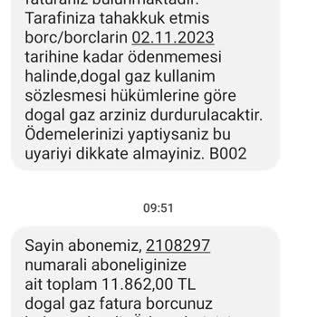 Zorlu Enerji Den Gelen Borcunuz Bulunmaktadır Mesajı