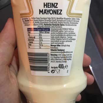 Kraft Heinz Akmayan Kokmayan Tadı Olmayan BAE Üretim Mayonez