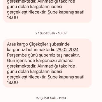 Aras Kargo Hizmet Kalitesinde Yaşanan Aksaklık