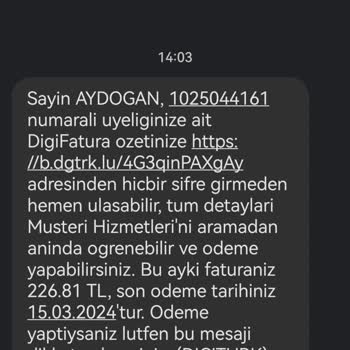İnternet Paketi Ve Digiturk Mağduriyetim