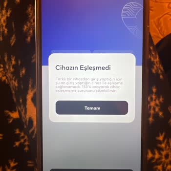 İBB - İstanbul Büyükşehir Belediyesi Cihazın Eşleşmedi Uyarısı