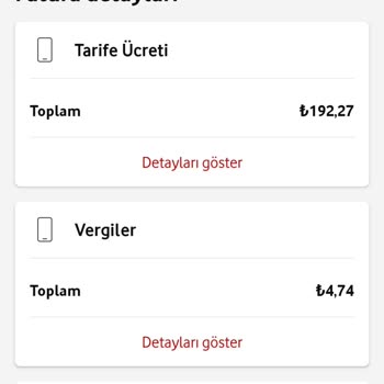 Vodafone Tekerrür Ücreti Alınması