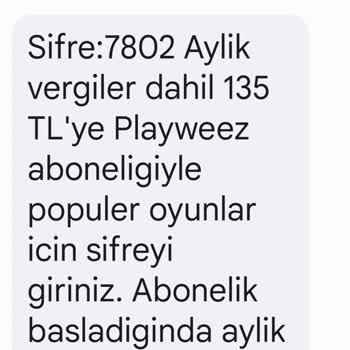 Playweez İn Bilgim Dışında Adıma Yaptığı Abonelik