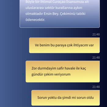 Tlcasino Tl Casino Çekimimi Yollamıyor