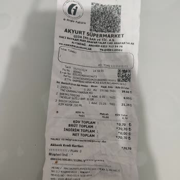 Akyurt Süpermarketten Alınan Kuruyemişin Bayat Ve Deterjan Tadı Olması