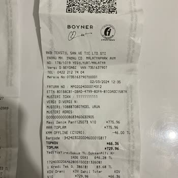 Boyner Ürün Değişiminde İndirim Çekinin İptali