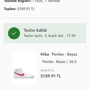 Boyner Nike Ayakkabı 3 Ay Dayanmadı