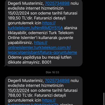TTNET 189 TL Den 788 TL'ye Fatura Artışı