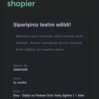 ily_butikk Etsy Eğitimi Şikayet