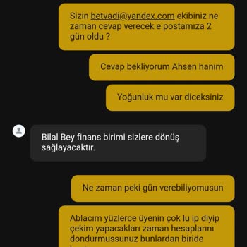 Betvadi Sitesinden Kazancımı Geri İstiyorum.