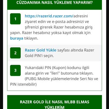 Playstore.com Razer Gold Pin Satın Aldım Ama Gelmedi