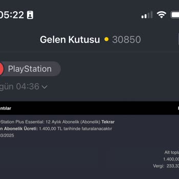 PlayStation Plus Otomatik Yenileme İşlemine İtiraz Ve İade Talebi