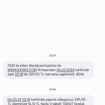 Exxen. Com Aboneliği Olmamasına Rağmen Para Kesmesi