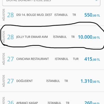 Emar Joly Tur Pişmanlıktır