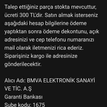 Kiwi Home Kiwi Gönderilmeyen Yedek Parça