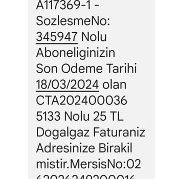 Çorumgaz Yanlış Numaraya Bildirim Gelmesi