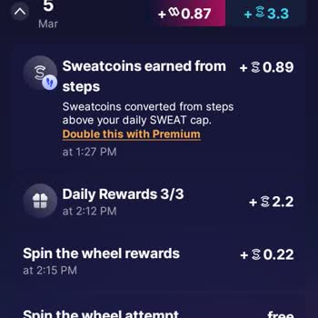 Attığım Adımlar Sweatcoin'e Dönüşmüyor