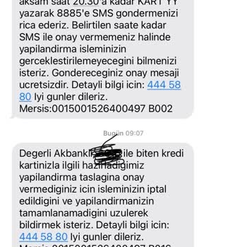 Akbank Kredi Kartı Yapılandırma Sürecinde Yaşanan İletişim Sorunları