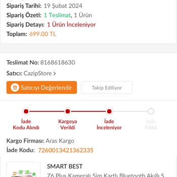 Trendyol İle Yaşadığım Sıkıntı
