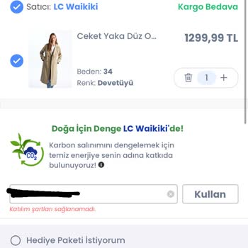 LCW İndirim Kodunu Kullanamıyorum