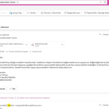 Vodafone Net Vodafone Cayma Bedeli Ödemesi Bir Yalan