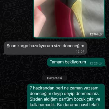 Sudam Parfüm Bozuk Ürün Gönderdi Ve İlgilenmedi
