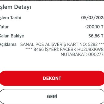Facebook İznim Olmadan Para Çekti