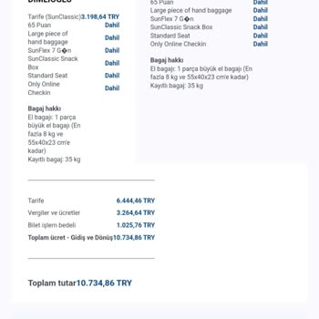 Sunexpress Ek Ücret Şoku: Bilet İşlem Bedeli Mağduriyeti