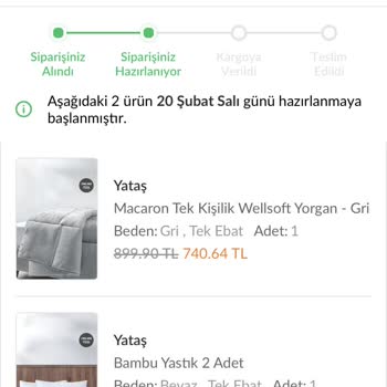Yataş Ürün Teslim Edilmeme