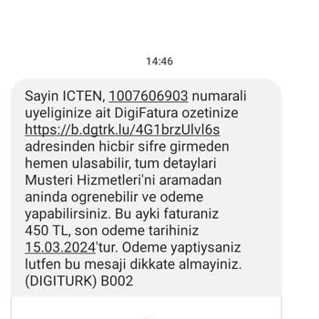Digiturk Servis Ücreti İptali