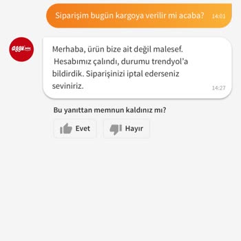 Trendyol Satıcı Hesapları Çalındı Diye Siparişimi Göndermiyor.