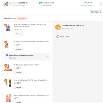 Hepsiburada Ürünü De Göndermiyor İade De Yapmıyor.