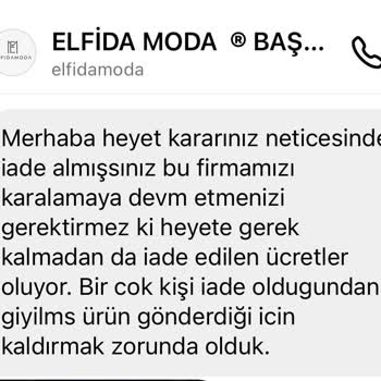 Elfidamoda İade Sıkıntısı