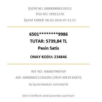 VakıfBank Bilgi Dışı Kredi Kartı Çekim İşlemi Polistanbul