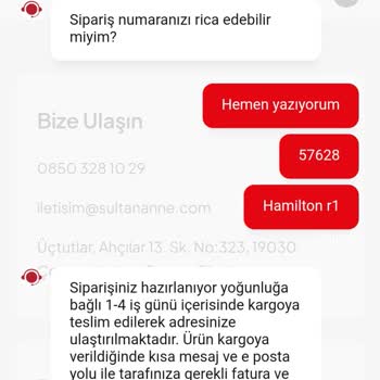 Sultananne.com Bebek Arabası Siparişim Gelmedi