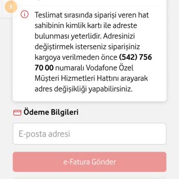 Vodafone Ek Fatura İle Aldığımız Telefon