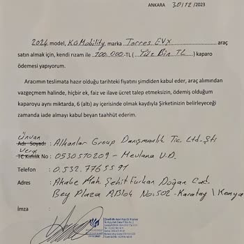 SsangYong Şahsuvaroğlu Grup Ssanyong Torres Evx Paramı İade Etmiyorlar