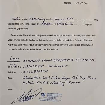 SsangYong Şahsuvaroğlu Grup Ssanyong Torres Evx Paramı İade Etmiyorlar