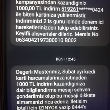 Odeabank Kredi Kartı Kampanya Mağduriyeti