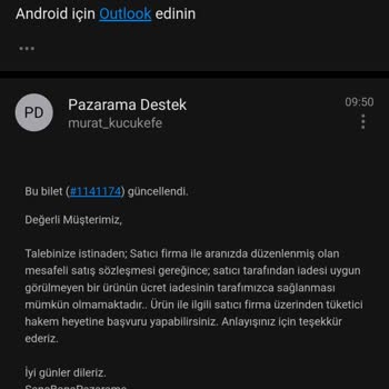Pazarama İade Ürünümün Reddedilmesi