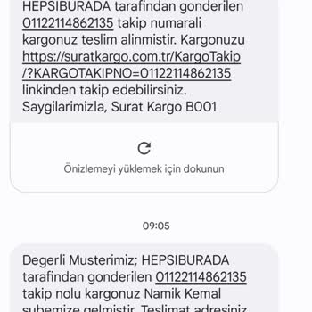 Sürat Kargo Kapsama Alanı Dışında Diyerek Kargomu Getirmiyor