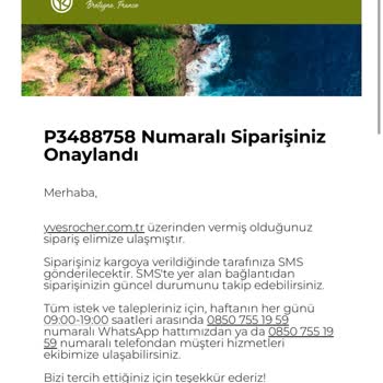 Yves Rocher İademi Yapmıyor Paramı Yatırmıyor