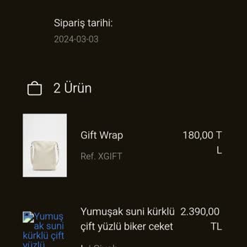 Stradivarius Hediye Paketi Çanta Gönderilmedi