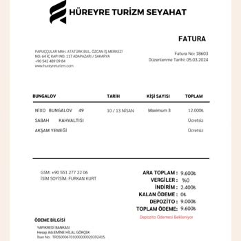 Hureyre Turizm Tatil Rezervasyonunda Yaşanan Mağduriyet