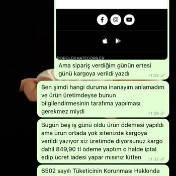 ACE|SO Butik Ücret Ödemesi Yapılan Teslim Edilmeyen Ürün (Aceso Butik)